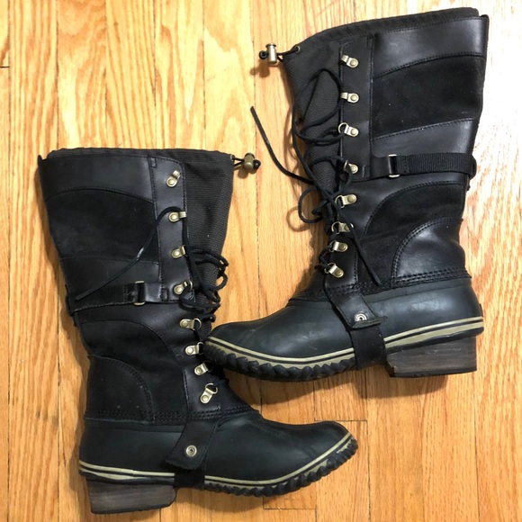 Sorel Conquest Carly - Size 11 - Black - Picture 1 of 7